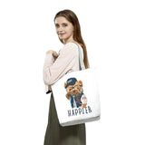 Teddy Bear Animal Print Tote Bag High Capacity Cartoon Handbags