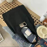 High Capacity Canvas Vest Bag Ladies Handbags Casual Travel Tote Bags