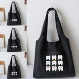 High Capacity Canvas Vest Bag Ladies Handbags Casual Travel Tote Bags