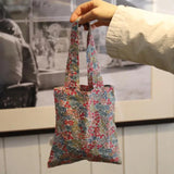 Retro Floral Women Handbags Casual Flower Eco Reusable Shopping Bags