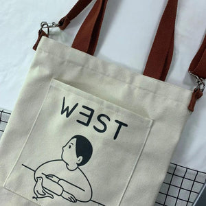 Canvas Ladies Shoulder Bags Large Capacity Women Messenger Bag