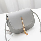 Tassel Women Crossbody Bag Small Flap Messenger Bag for Ladies