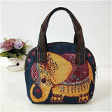 Summer Women's Handbag with Phone Pocket and Zipper Closure