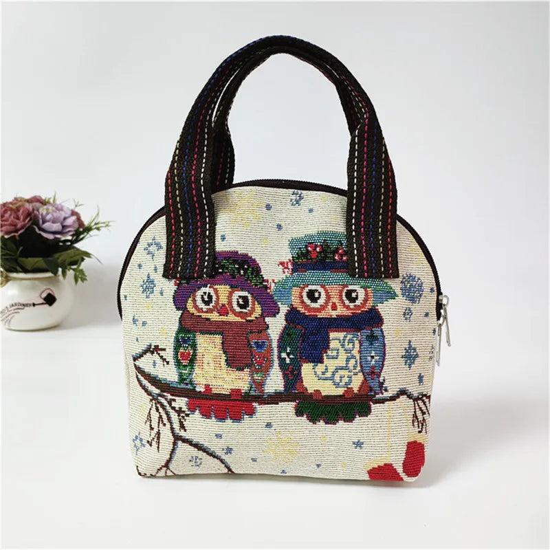 Summer Women's Handbag with Phone Pocket and Zipper Closure