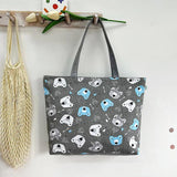 London Books Print Canvas Shoulder Bag for Women