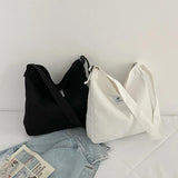Retro Corduroy Handbag One Shoulder Large Capacity Casual Messenger Bag
