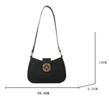 Retro Contrast Handbag Underarm Bag for Women