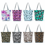 Leopard Print Shoulder Bag, Casual Tote Handbag