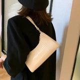 Women Solid PU Leather Handbags Lady Shopping Shoulder Bags