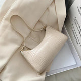Women Solid PU Leather Handbags Lady Shopping Shoulder Bags