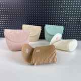 Kids Straw One Shoulder Bag Retro Crossbody Zero Wallet Travel Bag