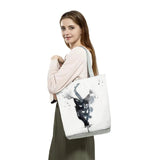 Cat Print Cartoon Animal Handbag Shoulder Bags Women Shopper Shopping