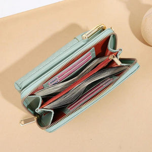 Crocodile Pattern Stitch Mini Bag Multifunctional Zipper Bag