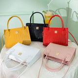 Crocodile Pattern Mini Totes Shoulder Handbag