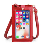 Multifunctional Messenger Bag with Transparent Touch Screen for Mobile Phones