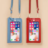 Multifunctional Messenger Bag with Transparent Touch Screen for Mobile Phones