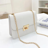 Small Women Handbags Chain Shoulder Bag PU Mini Clutch Purse