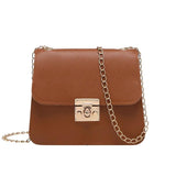 Small Women Handbags Chain Shoulder Bag PU Mini Clutch Purse
