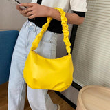 Pleated Bag Soft Cloud Bag Niche Dumpling Bag Female Wild Underarm Bag