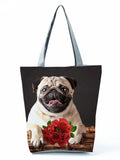 Miyahouse Animal Print Handbags Floral Large Capacity Women Beach Shoulder Bag