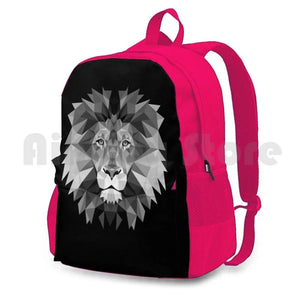 Geometric Lion Outdoor Hiking Backpack