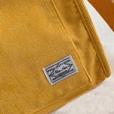 Corduroy Zipper Shoulder Bag Small Handbag Eco Crossbody Bag
