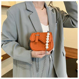 Pearls Crossbody Messenger Handbags Small Shoulder Bag