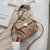 Casual Candy Girls Tote Armpit Bag Small Shoulder Bags Retro Soft PU Leather Lad