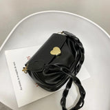 Casual Candy Girls Tote Armpit Bag Small Shoulder Bags Retro Soft PU Leather Lad