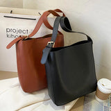 Vintage PU Leather Composite Bags Casual Large Capacity Messenger Bags Female