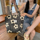 Stylish Printed Canvas Shoulder Bag for Women