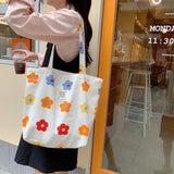Stylish Printed Canvas Shoulder Bag for Women