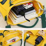 Canvas Handbags Shopping Bags for Women Tote Shoulder Bag Large Capacity