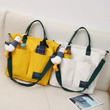 Canvas Handbags Shopping Bags for Women Tote Shoulder Bag Large Capacity