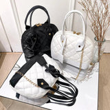 Women's Shell Crossbody Bag Zipper Shoulder Messenger Bag