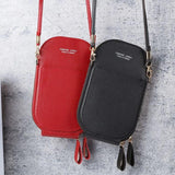 Women's Leather Touch Screen Shoulder Bag