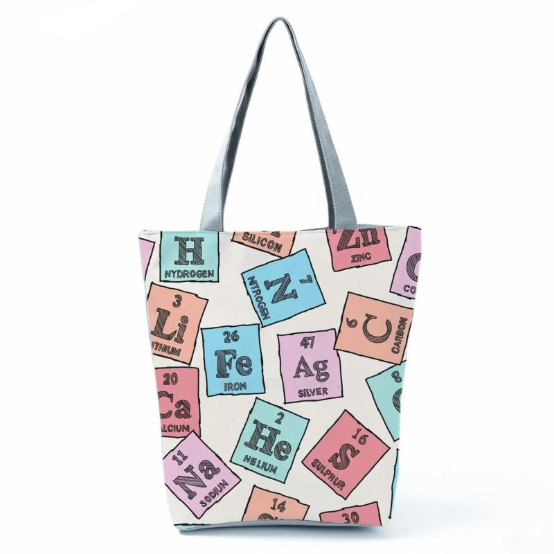 Chemical Physics Tote Bags High Capacity Shoulder Bag