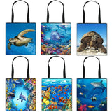 Undersea Word Print Totes Bag Women Handbag