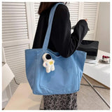 Large Capacity Canvas Women's Handbag Shoulder Bags Travel Totes Purse