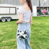 OkoLive SB0058 Women Zipper Bag Cow Grain Small Handbag