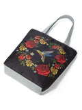 Retro Rose Garland Bird Handbag Shoulder Bag Tote