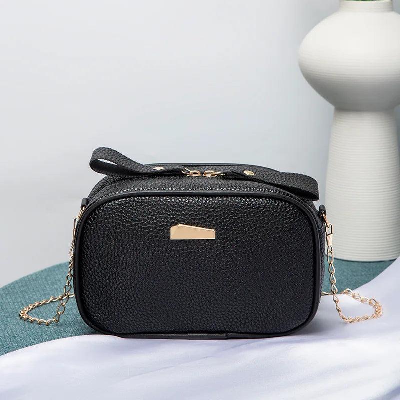 Crossbody Shoulder Bag for Women Chain Messenger Lady Handbag Purse