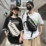 Large-capacity Waist Pack Nylon Waterproof Messenger Bag Couple Models