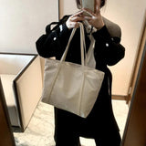 Women's Oxford Shoulder Bag Top-handle Tote for Shopping, Large Capacity