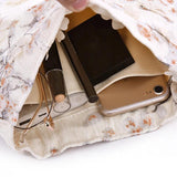 Canvas Women's Shoulder Bag Buckle Handbag Bucket Cloth