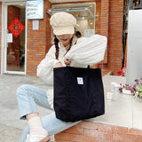 Retro Shoulder Bag Canvas Tote Large Capacity Handbag