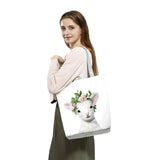 Animal Floral Series Print Women Handbags Large Capacity Tote Shopping Bag