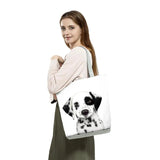 Animal Floral Series Print Women Handbags Large Capacity Tote Shopping Bag