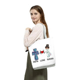 Nurse Letter Print Shoulder Bag Reusable Tote