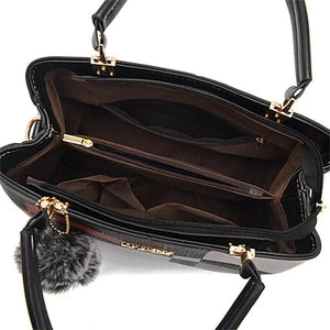 Large Handle Tote Bag for Women - Mix-Colors Shopping Shoulder Crossbody Purse